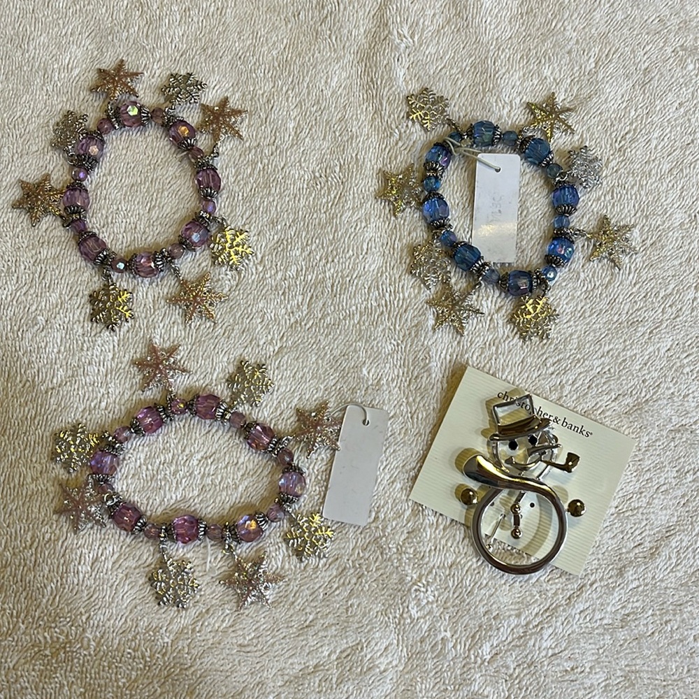 Bracelets and pin